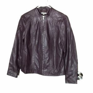 Roz & Ali Plum Jacket Size Medium